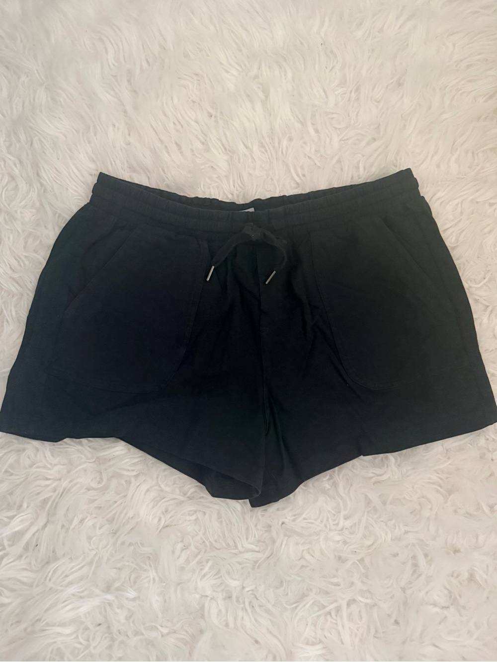 Black Women's Casual Drawstring Shorts
